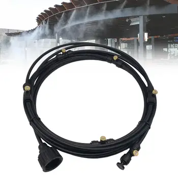

12m Hose Nozzles Garden Irrigation Set Patio Water Misting Cooling System Kit
