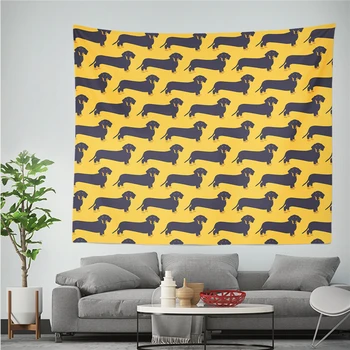 

Cute Dogs Wall Hanging Tapestry Hippie 3D Printed Pattern Wall Cloth Tapestries Lovely Throw Rug Carpet Decor Shawl Blanket