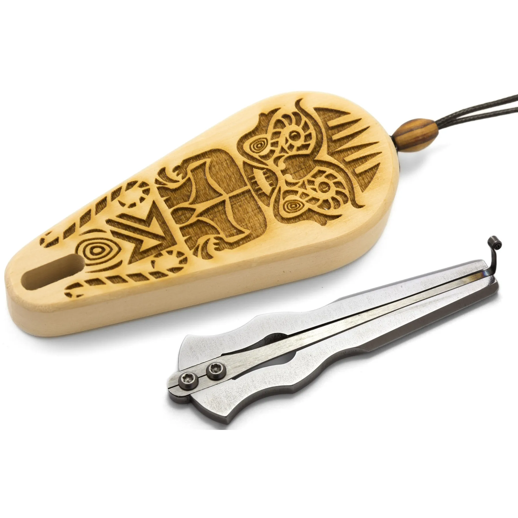 Oberton Pro "Takhtalym" Jaw Harp ลึกเสียงเครื่องดนตรี (ชาวยิวพิณ