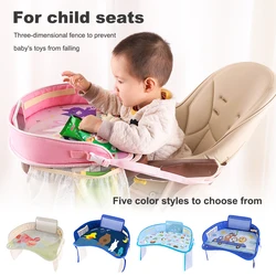 Plateau de siège de bébé, Table de voiture étanche, auto améliorée, plateau de voyage pour enfants, rangement de jouets pour enfants, support pour nourrissons, clôture de bébé de dessin animé 