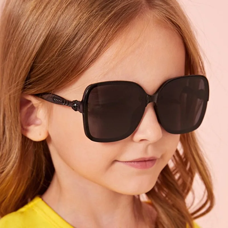 

Sun Glasses for Children Boys Girls Fashion Eyewares Coating Lens UV 400 Protection With Case 2020 New Kids Sunglasses