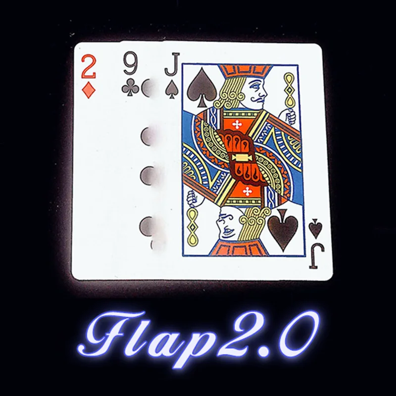 

Flap 2.0 Magic Tricks Continuously Change Twice Card trucos de magia Magician Close Up Street Illusions Gimmick Props Mentalism