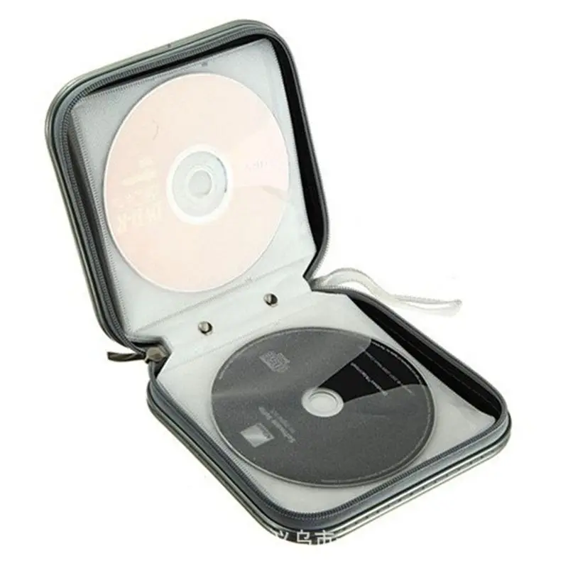 40 дисковая коробка Водонепроницаемая сумка портативный CD Органайзер dvd-дисков чехол-кошелек пластиковый