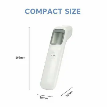 

LCD Digital Thermometer Infrared Baby Adult Forehead Non-touch Temperature[White]