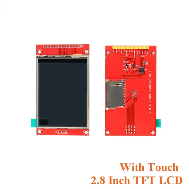 TFT Display / 2.0/2.2/2.4/2.8/4.0/3.2/3.5 1.44/1.8 Inch IPS7p SPI HD 65 K ST7735TFTColorLCD Module Driver IC 80*160For Arduino 2.8 inch with touch