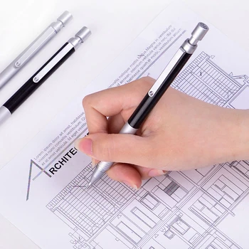 

Deli 0.9mm lead holder School Students Metal Low Center Of Gravity Writing Automatic 0.7mm Mechanical Pencil 0.7mm 0.7 Pencil