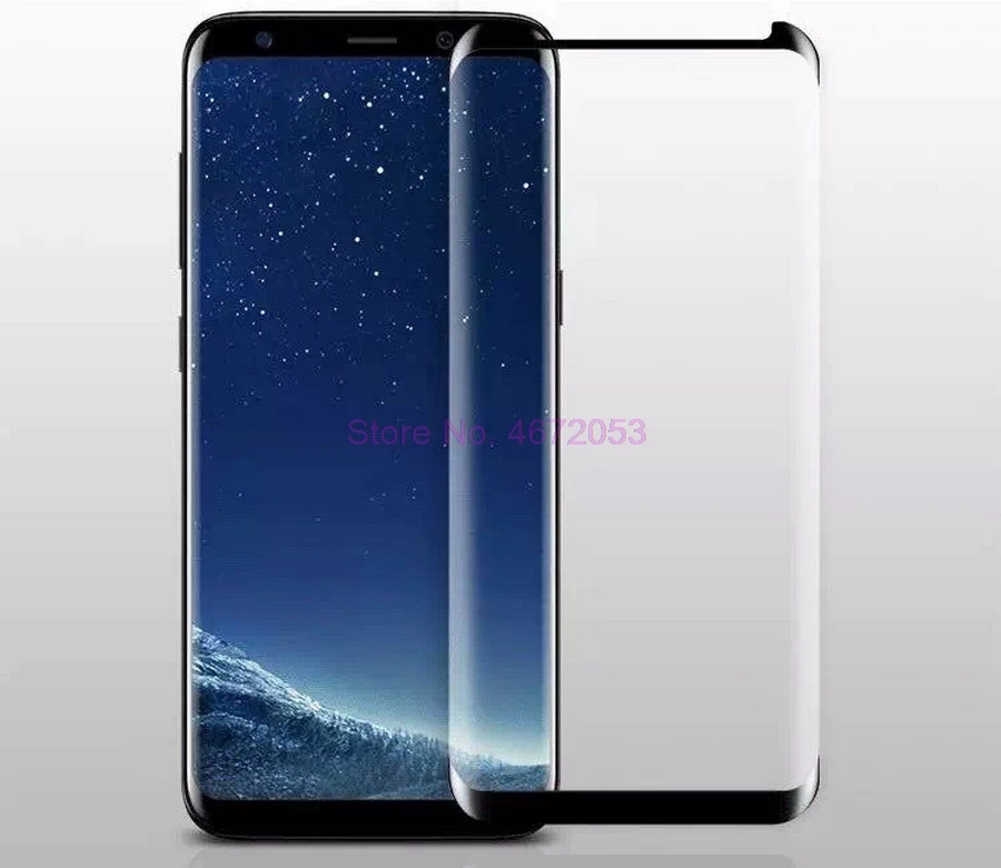 200 шт 3D изогнутый полный защитный экран для Samsung Galaxy S8 9 Plus Note8 Закаленное стекло