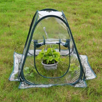 

Portable Winter Plants Cover Foldable Vegetable Plant Flower Anti-freeze Protective Covers Transparent Mini Greenhouse