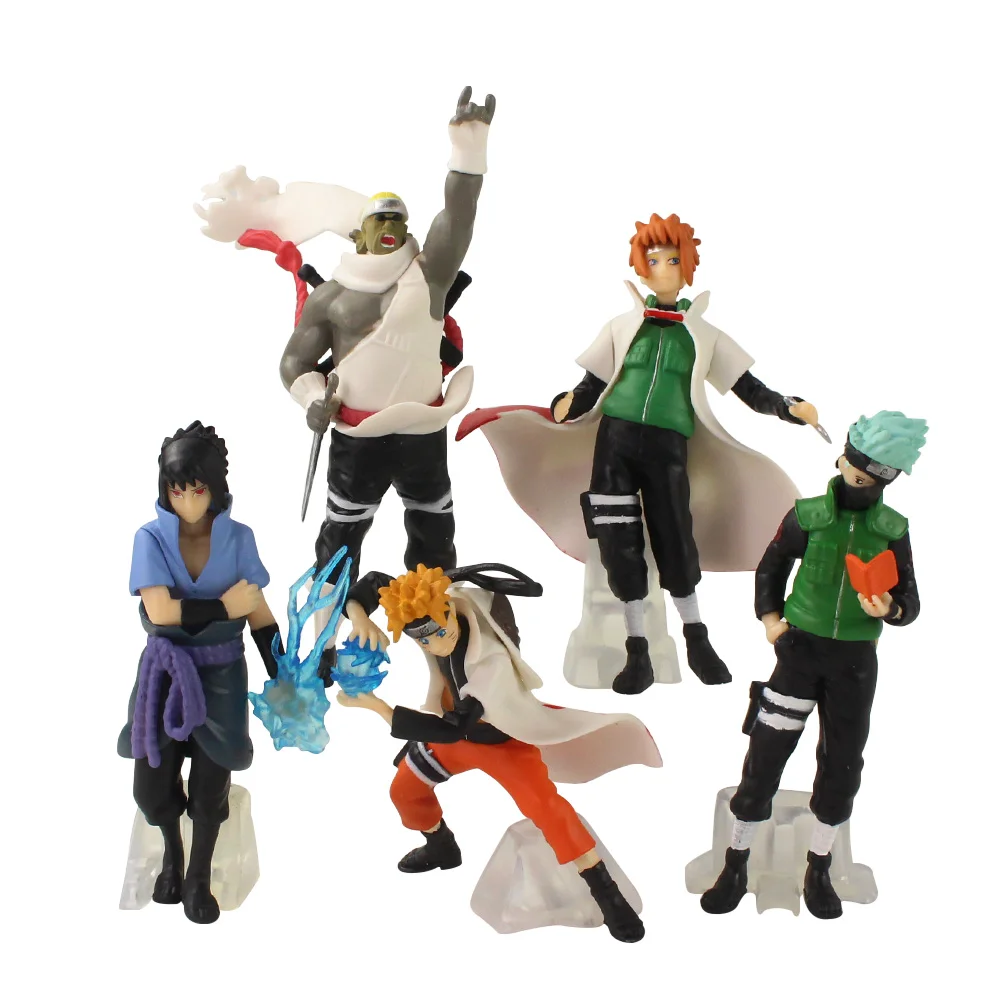 Boneco de ação naruto shippuden, 5 tamanhos com 9 cm a 16cm, anime