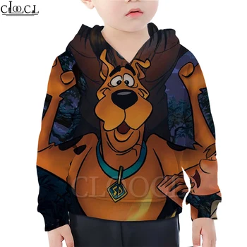 

CLOOCL Cartoon Anime Hound Scooby Doo Sweatshirts Kids Hoodies 3D Print Children's Fashion Casual Clothes Casual Streetwear Coat