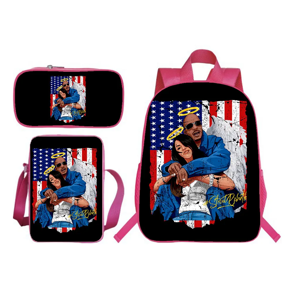 

DMX Backpack 3pcs Set Boy Girl School Bag Teens Bookbag Kids Rucksack Gift(backpack+shouder Bag+pen Bag)