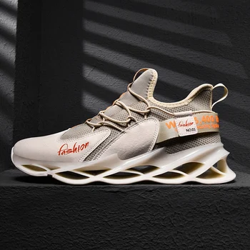 

Blade Running Shoes for Men Breathable Mesh Socks Sneakers Antiskid Damping Outsole Athletic Sport Shoes Training Run zapatillas