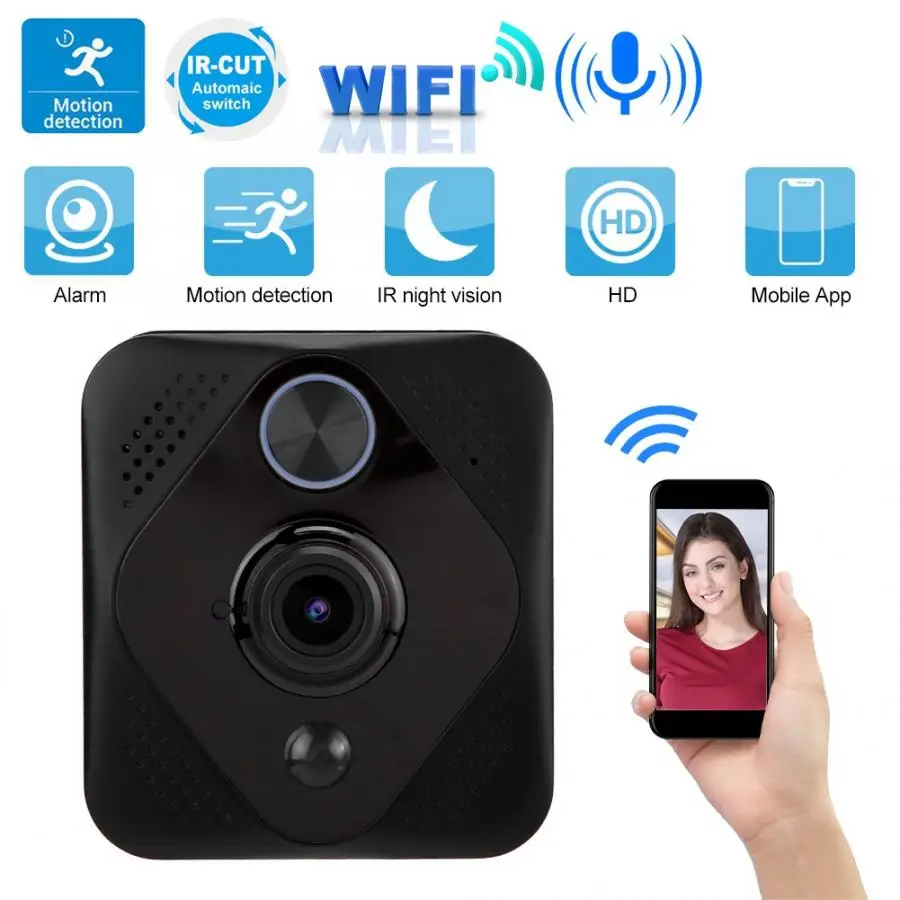 

Camera Doorbell Wifi 720P Smart Wireless Camera 166 Wide Angle PIR Security Video Alarm Doorbell