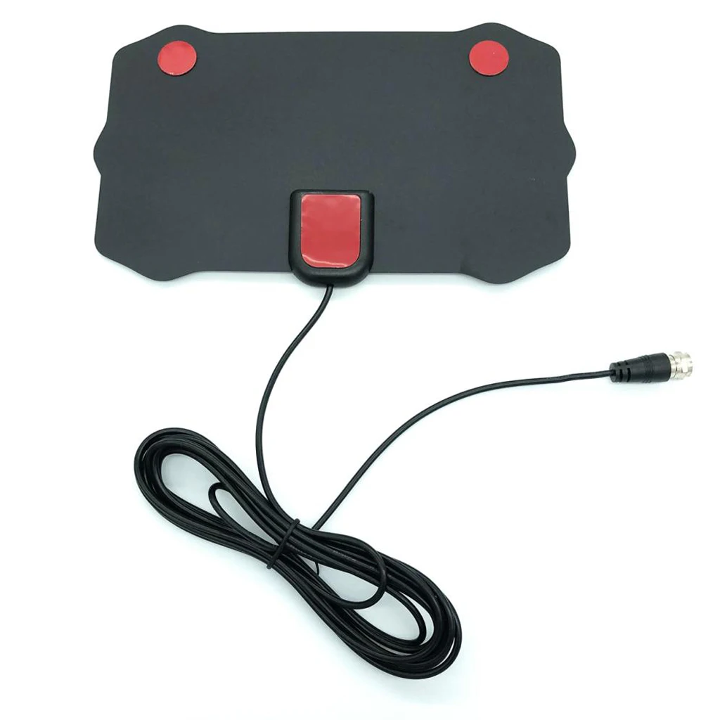 HD Digital Indoor TV HDTV Antenna For VHF UHF ISDB ATSC Signal With F-Type Connector to TV PAL Converter Adapter