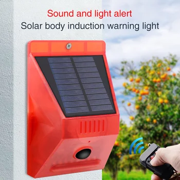 

ABS Ranch Security Lighting Porch Smart Wireless LED Solar Lamp Outdoor Waterproof Motion Sensor Remote Control Auto Alarm Path