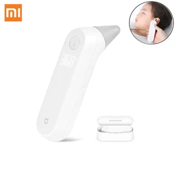 

New Xiaomi Mijia Ear Thermometer Handheld Accurate Measurement Thermometer LED Digital Shown Screen With Dust-free Storage Box