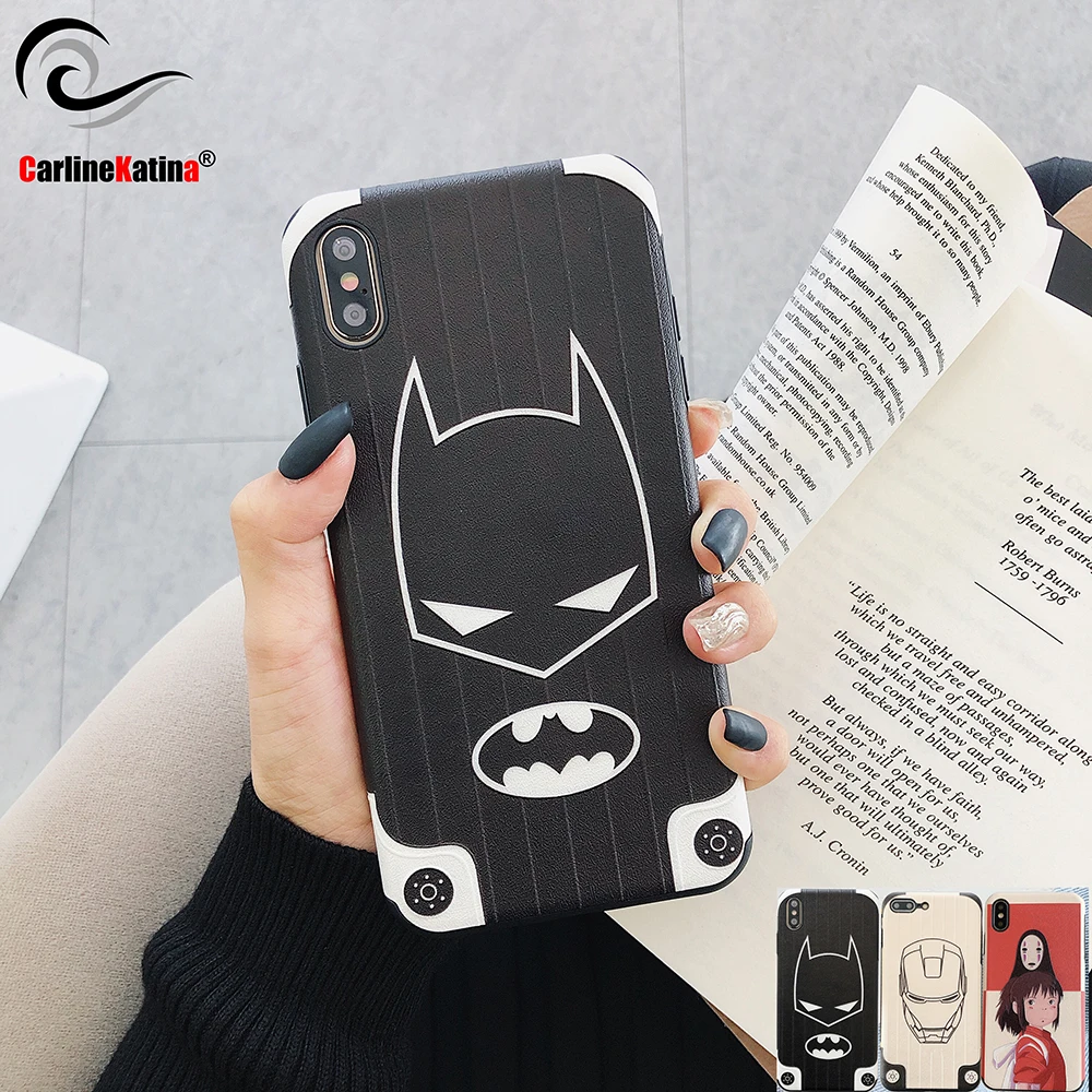 Lucu Iron Man Batman Spirited Away untuk Huawei Nova 5i Pro P20 P30 Pro Untuk Honor 10 20 V20 8X 9X Ponsel Cover