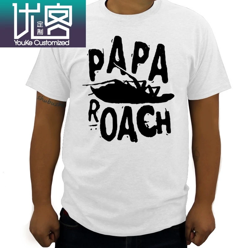 Papa Roach Classic Infest логотип Футболка мужская брендовая teeshirt Летний стиль Топы