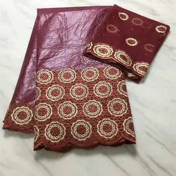 

New African Bazin Riche Fabric Nigerian Cloth Getzner Quality African Guinea Brocade Fabric cotton Shadda Damask 7 yards