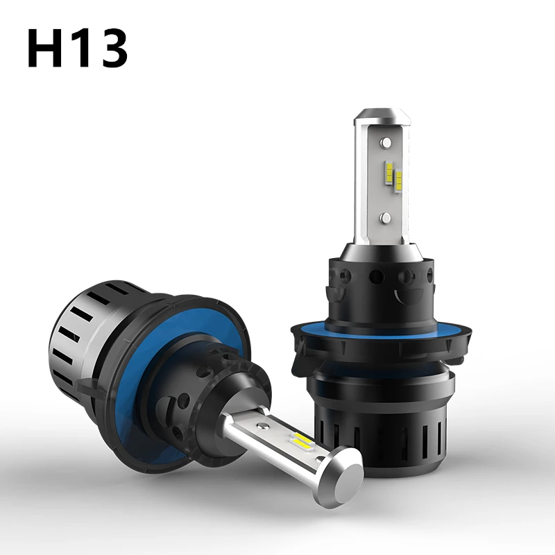 Winhoi M9 светодиодный фары лампы H1 H3 H4 H7 H8/9/11 лет H11 9004/9007 9005/9006 880/881 Водонепроницаемый лампа фары автомобиля 6500 к 50 Вт 5000Lm - Испускаемый цвет: H13