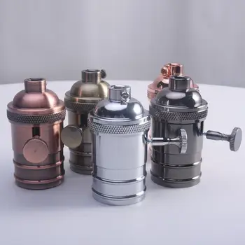 

Vintage Lamp Socket E26/E27 Screw Bulb Base Aluminum Lamp Holder Industrial Retro Pendant Fittings Lampholders Fixture #