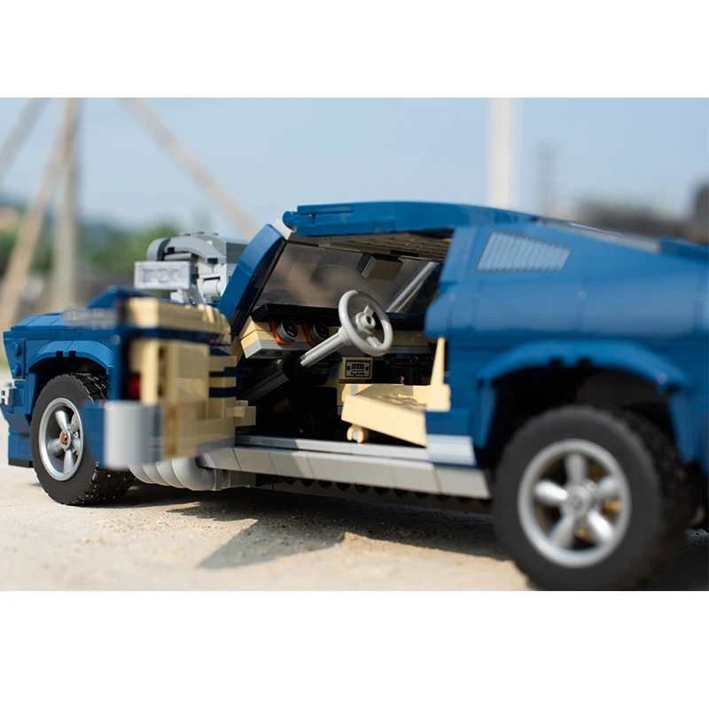 King Bricks Lepinblocks 21047 Mustang Супер спортивный гоночный автомобиль строительные блоки технические игрушки 10265 для детей подарок на день рождения