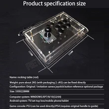 

Arcade Console Rocker Joystick Sanwa Original Push Button Zero Delay USB Port Drive PC Computer NFBA Simulator Retro Gaming