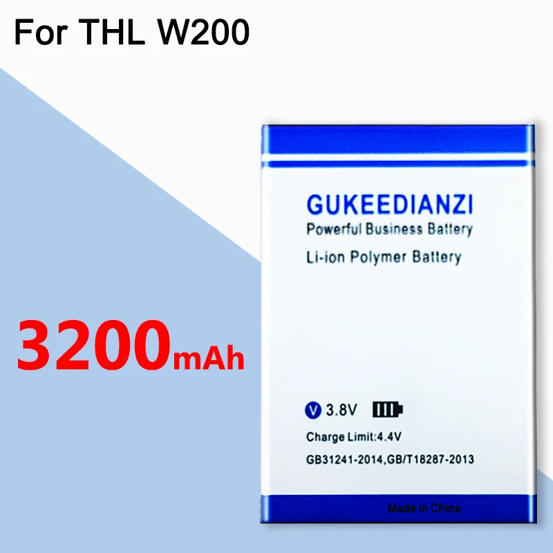 GUKEEDIANZI W200 3200 мАч телефон батарея для THL W200 W200S W200C мобильный сменный аккумулятор