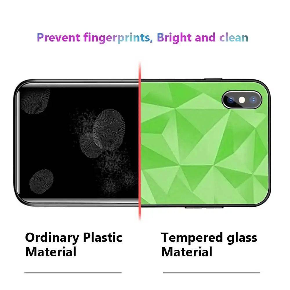 Для iPhone X XS MAX XR 8 8 Plus 7 7 Plus 6 6S 6S Plus Алмазный закаленное стекло бизнес Бампер Защитный ковер