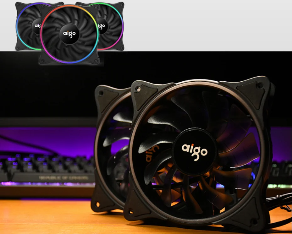 Чехол Aigo 120/240/360 pc для компьютера с водяным охлаждением Встроенный кулер