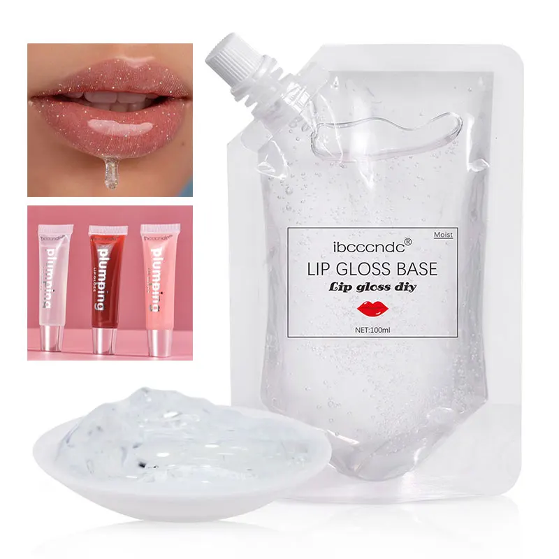 Moisturizing Lip Gloss Base Gel Lip Glaze Material Odorless Clear Lipgloss Base for DIY Lip