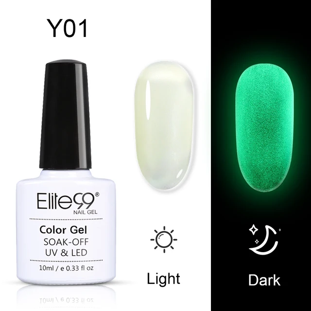 Elite99 10ml Glow In Dark Gel Lack Hybrid Nagellack Tränken Weg Von Leucht UV Gel Nagellack Semi Permanent emaille Nail art Gel