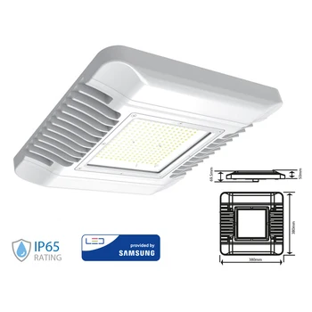 

V-TAC FE00150N Led Canopy Lighting 150W Led lamp visors for gas stations Downlight or surface mounted dimmable