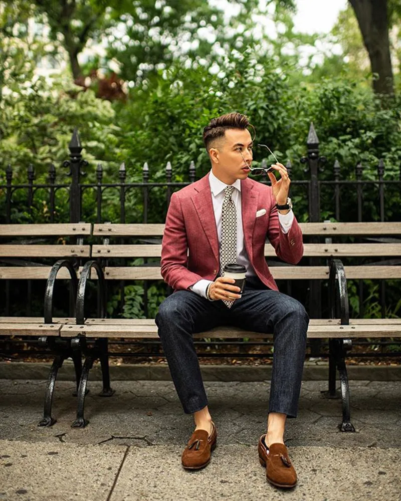 Мужские костюмы из смешанной шерсти с зубчатым отворотом Terno Masculino официальный деловой мужской костюм на заказ
