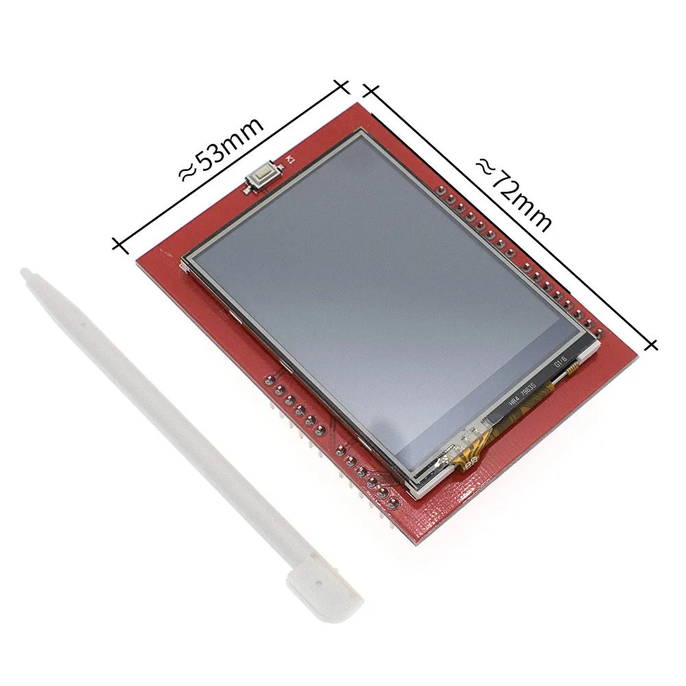 10 шт. синий/красный/черный 2,4 TFT Модуль UNO R3 макетная плата с CH340 ATMEGA328 USB кабель для Arduino - Цвет: 2.4 TFT For UNO R3