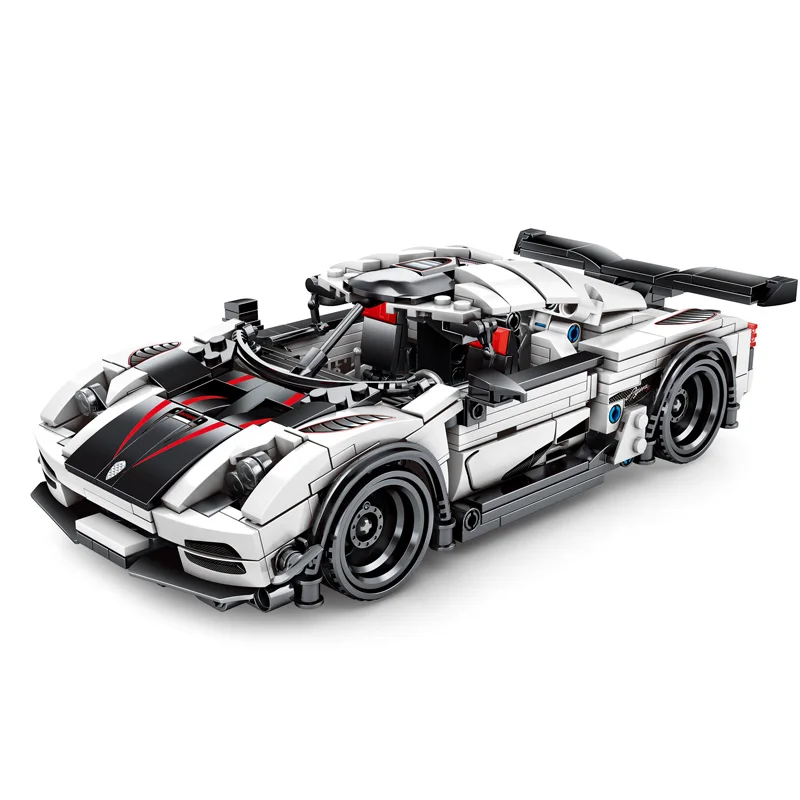 MOC Back Force Koenigsegged Супер гоночный автомобиль запчасти Чемпион строительные блоки Наборы комплекты кирпичей игрушки совместимый создатель