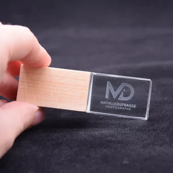 

Toilored Logo Crystal Maple Bamboo Wooden Usb Flash Drive Pen Drive U Disk Memory Stick Pendrive 4GB 8GB 16GB 32GB With Box