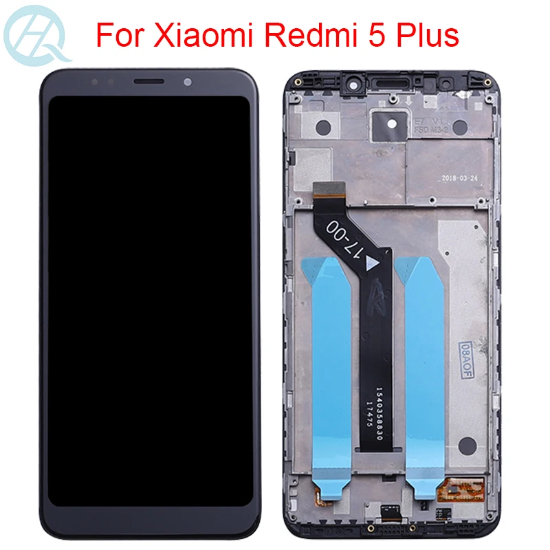 10 сенсорный ЖК дисплей для Xiaomi Redmi 5 Plus с рамой 99 &quotоригинальный экран дигитайзер