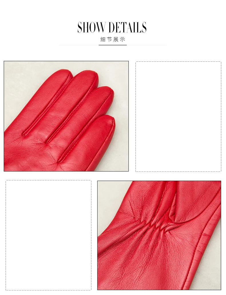 Перчатки из натуральной кожи женские зимние длинные стильные кожаные перчатки козья кожа средняя и длинная секция сохраняющие тепло