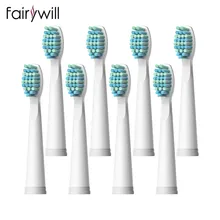Fairywill – têtes de brosse à dents électrique de remplacement, 8 pièces, ensembles de dents automatiques pour brosses à dents