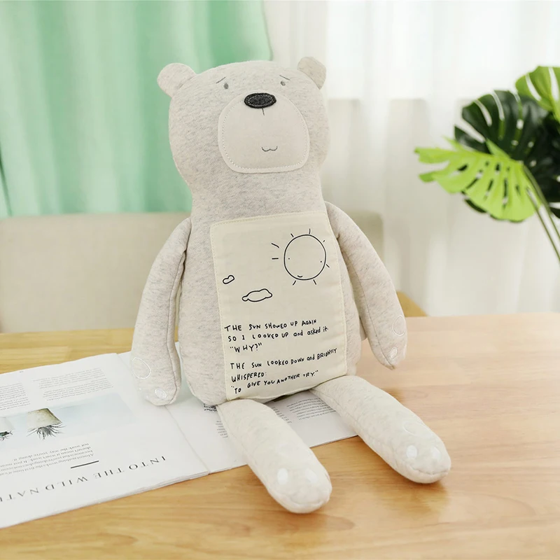 Мультяшные вязаные мягкие игрушечные мишки, чучела PPcotton и EPS животные, кукла ручной работы, вязаный кролик, кукла, детская игрушка