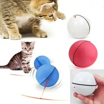 

Pet Jumping Ball Electric Pet LED Rolling Flash Ball Funny Toy Home Pet Dog Cat Interactive Laser Ball Light Toys