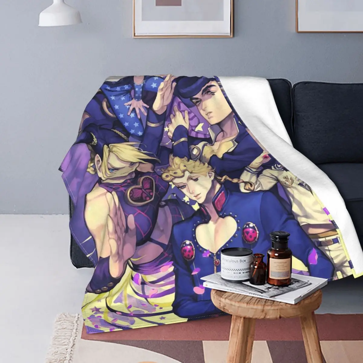 Jonathan Joestar Flannel Blankets Anime Jojo's Bizarre Adventure