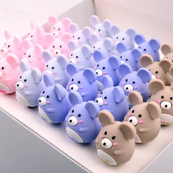 

24 pcs/lot Kawaii Mouse Gel Pen Cute 0.5 mm black ink Signature Pen School Office writing Supplies Promotional Gift