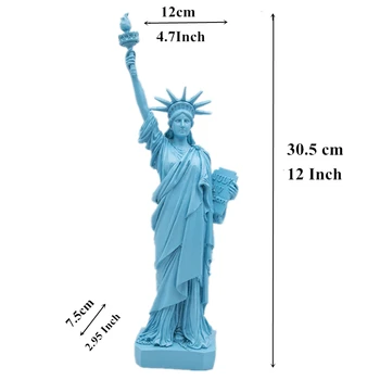 

Home Decor 12'' 20'' Nature Sand Stone Statue Of Liberty White America Liberty Miniature Figurines Vintage Liberty Statues Gray