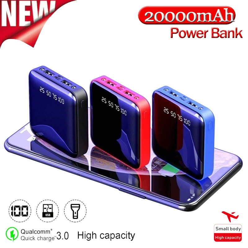 wireless charging power bank Fast Charging Power Bank 50000mAh Mobile Phone External Battery Charger with LED Light Digital Display Outdoor Portable Charger wireless charging power bank