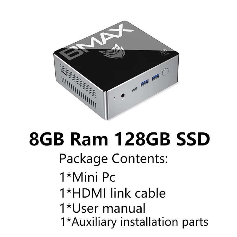 BMAX Mini PC B2Plus 8GBRAM 128GB SSD