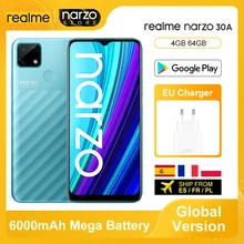 Realme Helio G85 64GB 4gbb WCDMA/GSM/LTE Quick Charge 3.0 Octa Core Fingerprint Recognition