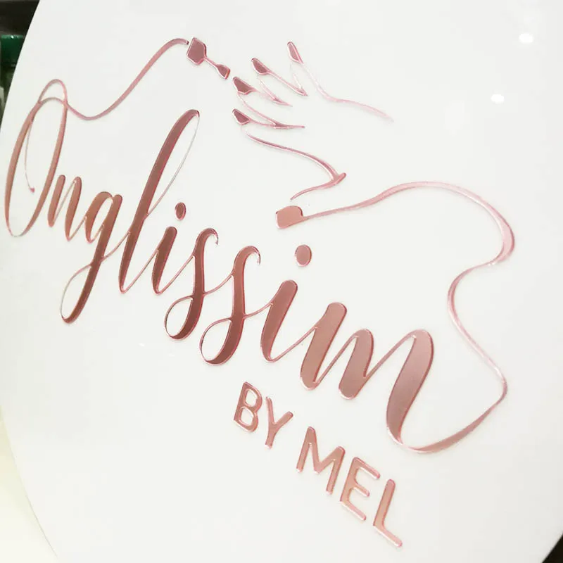 Store Name Mirror Acrylic Letters Personalized Shop Welcome Guests Word Sign Party Decor Favor