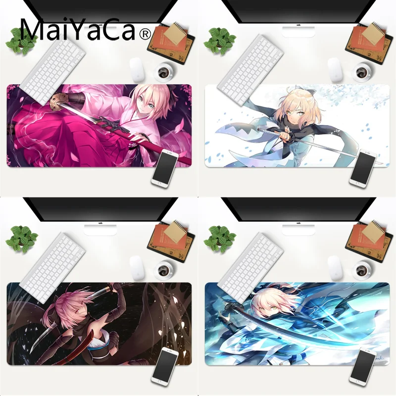 

KOHA-ACE EX Okita Souji Anime Girls gamer play mats Mousepad Gaming Mouse Pad Large Deak Mat 700x300mm for overwatch/cs go